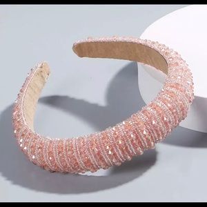 Rhinestone Pink Bling Headband